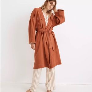 NEW Madewell Terracotta Cotton Robe